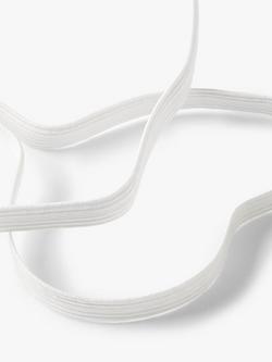 John Lewis Elastic, 9mm - view 2, White