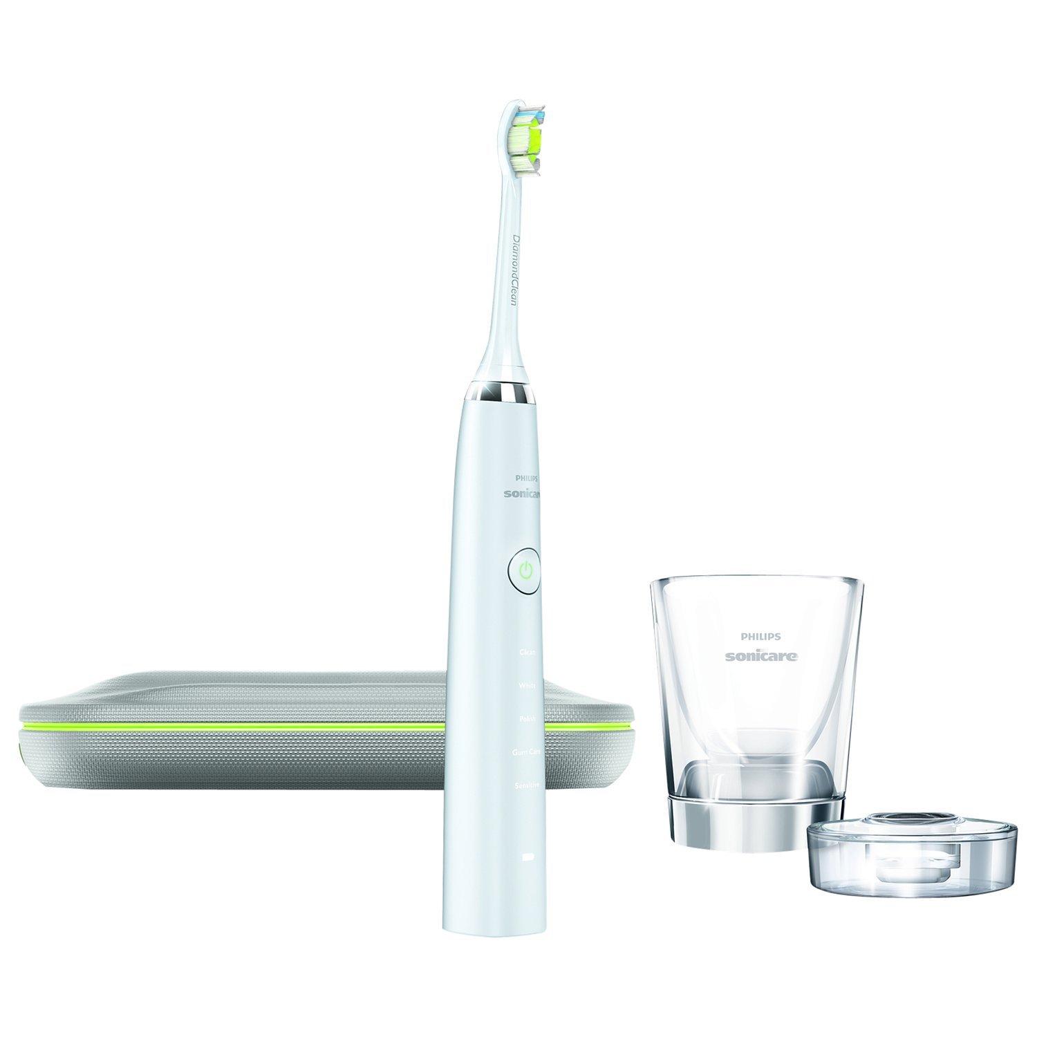 Philips Sonicare HX9331/04 DiamondClean Rechargeable Toothbrush, White