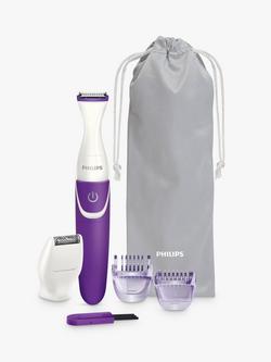 Philips 2000 Series BRT383/15 Bikini Trimmer, Purple, White / Purple