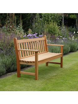 Barlow Tyrie Lavenham 3-Seater Eucalyptus Wood Garden Bench - view 2, Natural