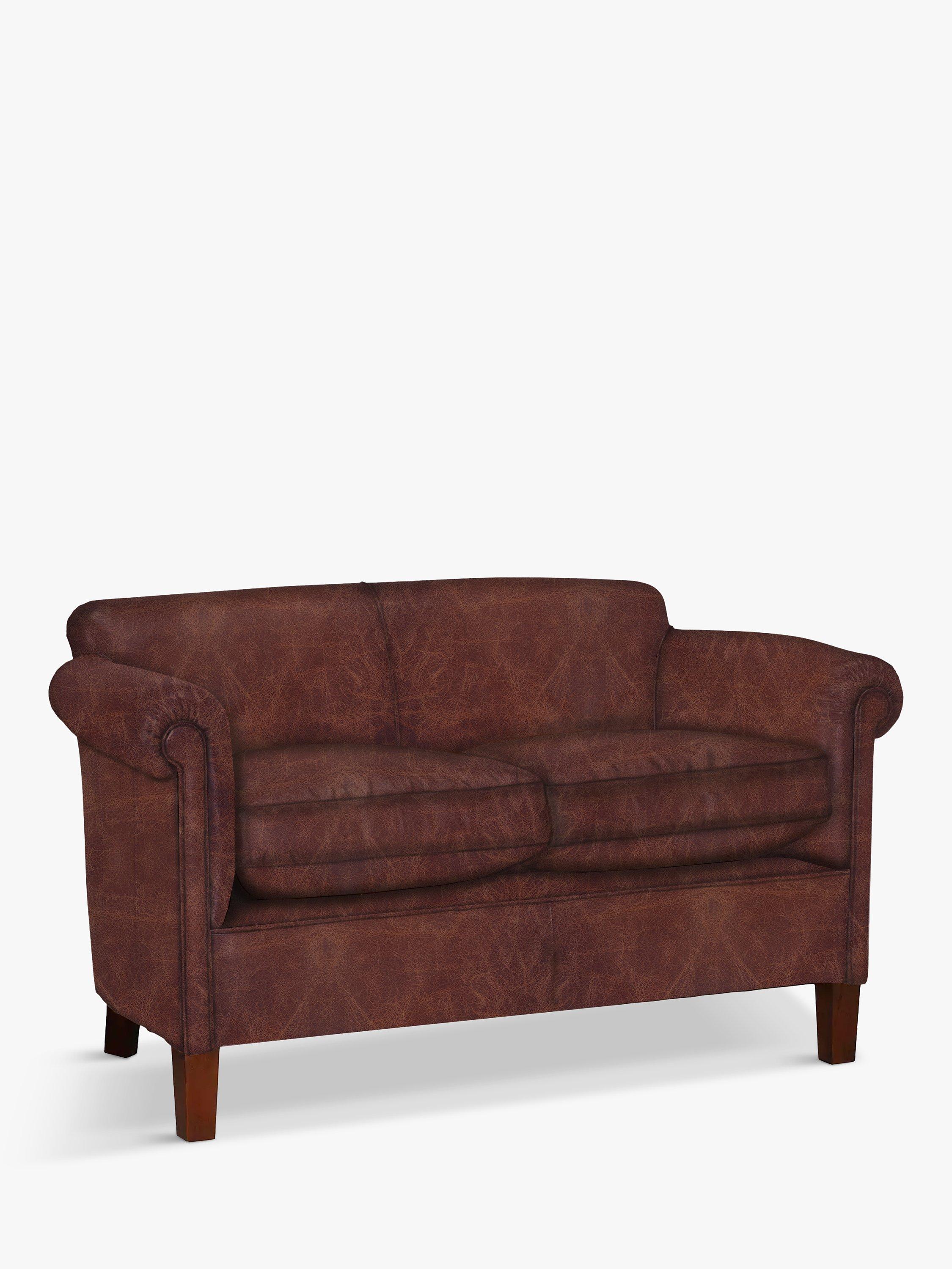 Camford Range, John Lewis Camford Petite Leather Sofa, Galveston Hide