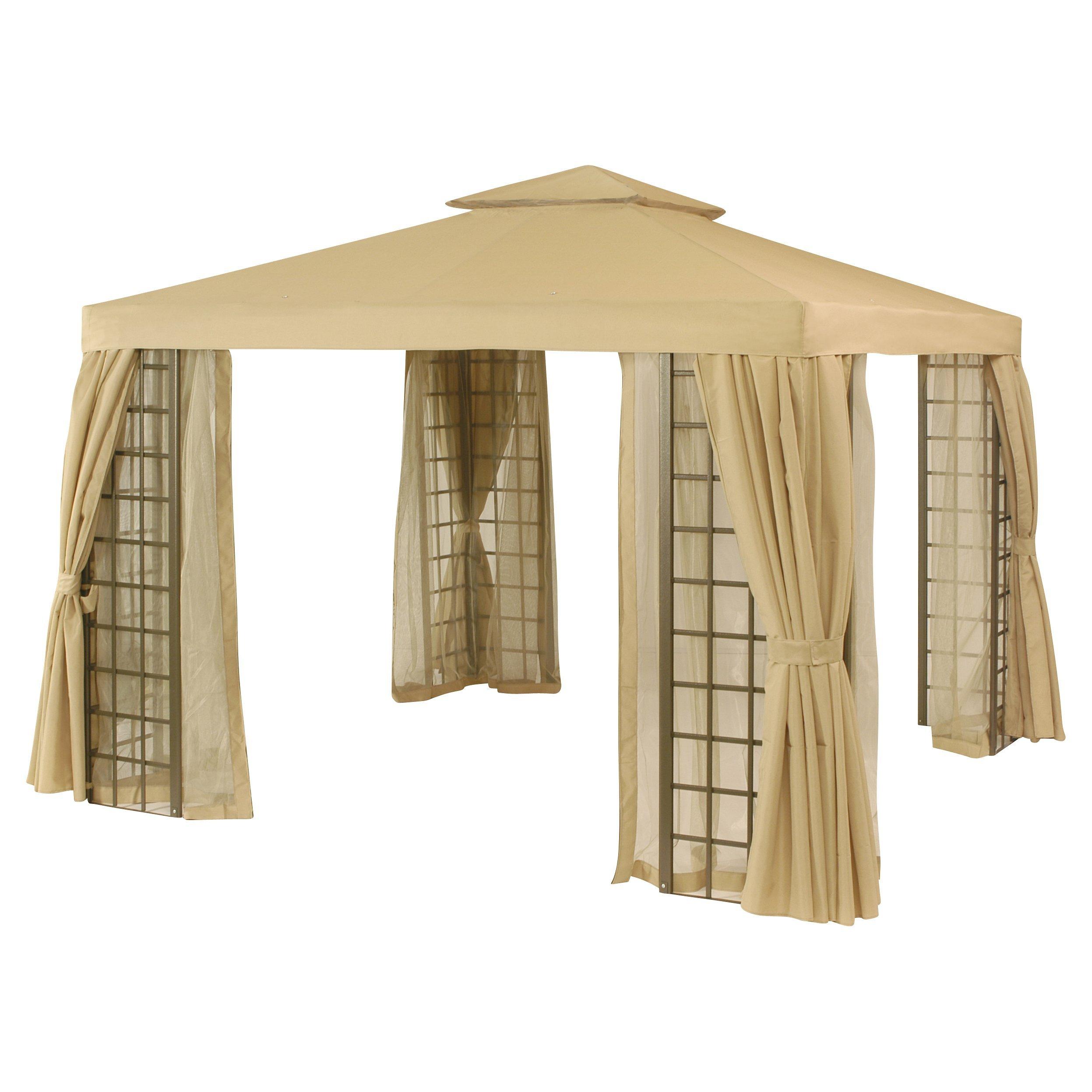 Suntime Barbados Curtained Gazebo with Nets