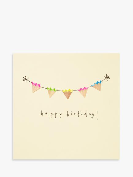 Ruth Jackson Bunting Birthday Card, 