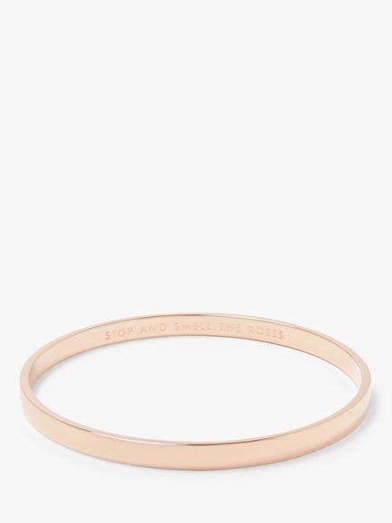 kate spade new york Stop and Smell The Roses Bangle, Rose Gold, Rose Gold