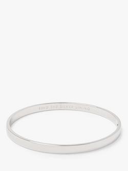 kate spade new york Find The Silver Lining Bangle, Silver, Silver