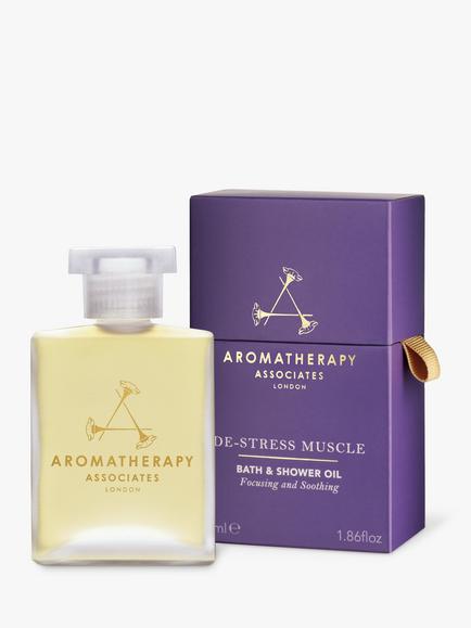 Aromatherapy Associates De-Stress Muscle Bath & Shower Oil, 55ml - view 2, 