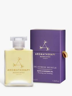 Aromatherapy Associates De-Stress Muscle Bath & Shower Oil, 55ml, 
