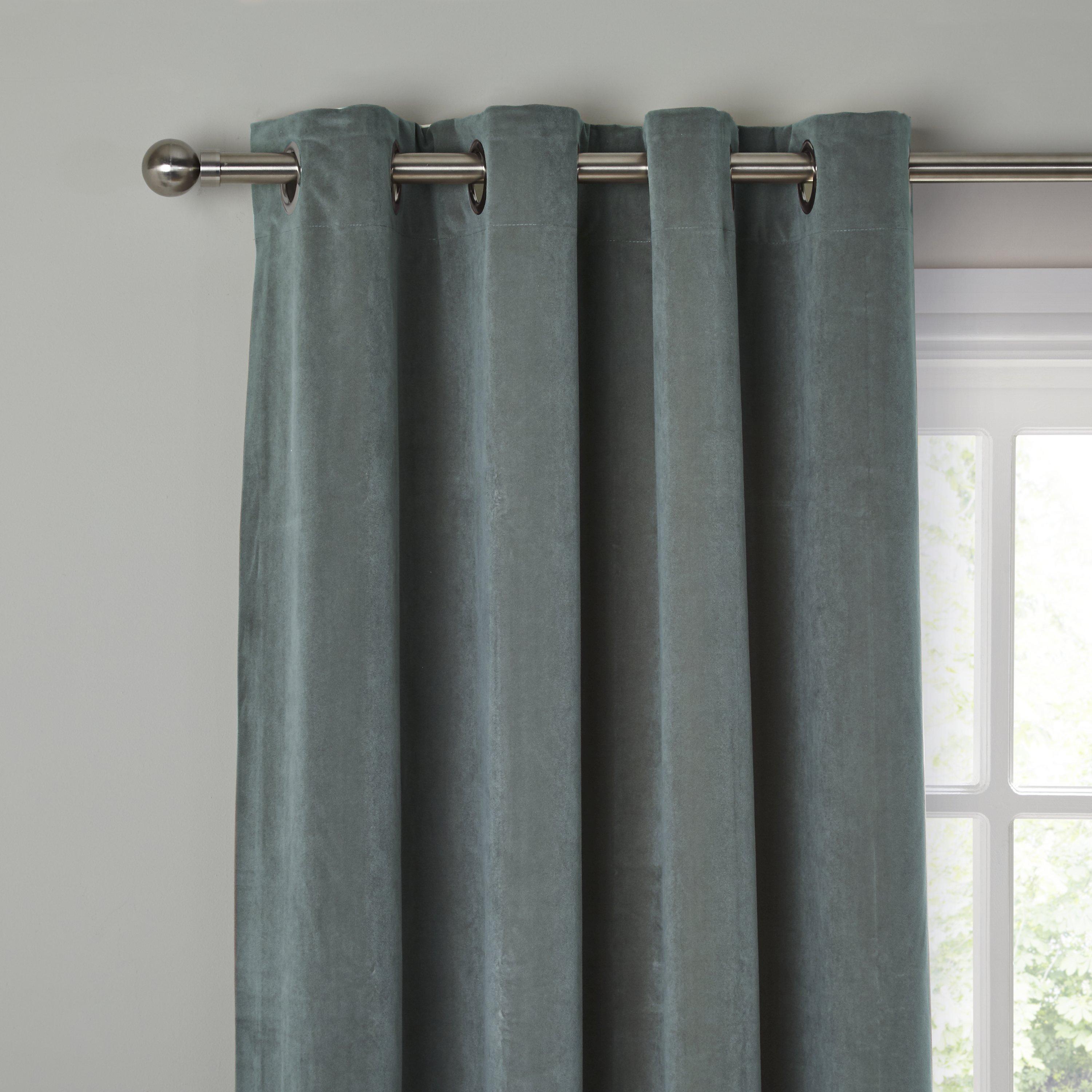 John Lewis Erba Single Thermal Lined Eyelet Door / Window Curtain