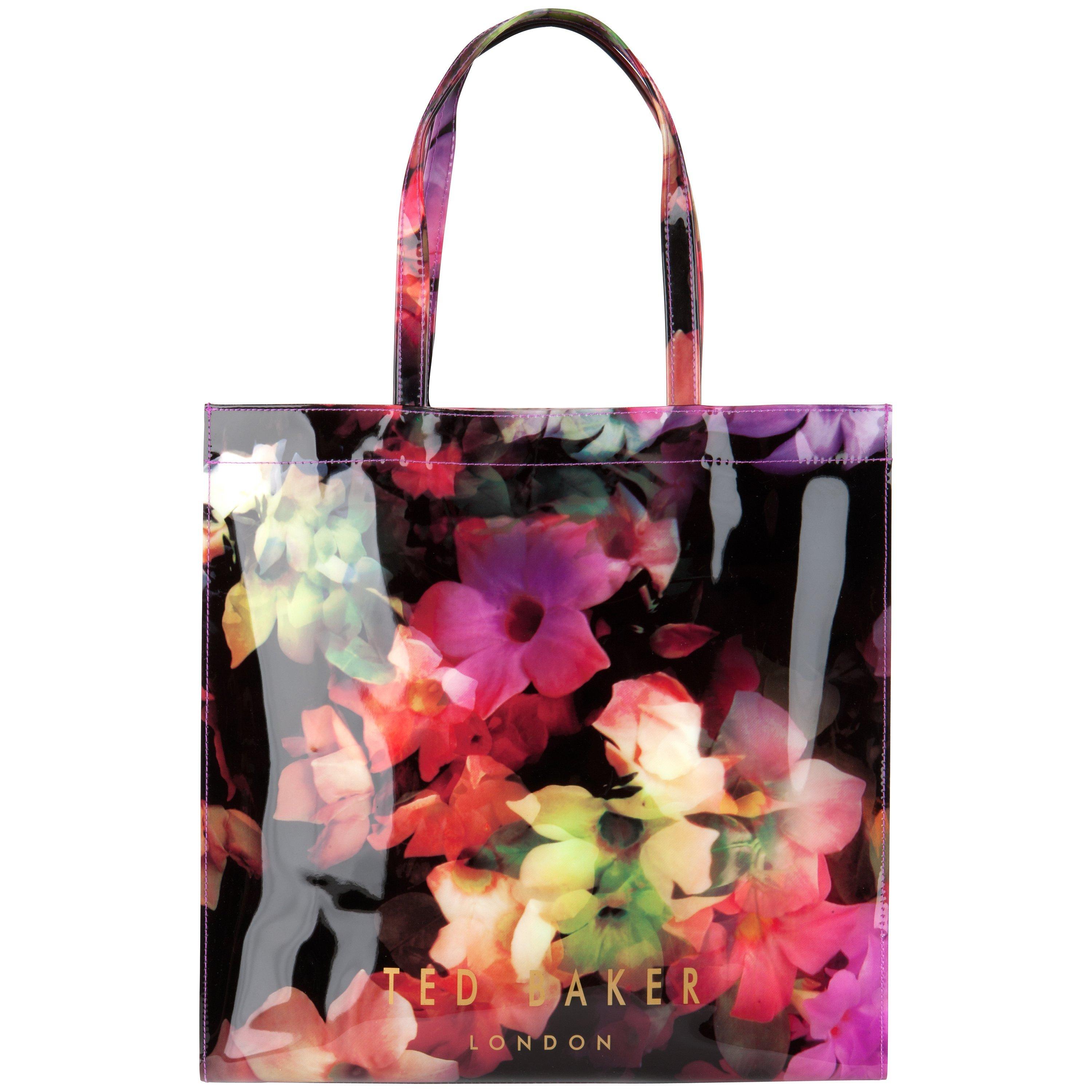 Ted Baker Cascon Large Floral Icon Shopper Bag Black