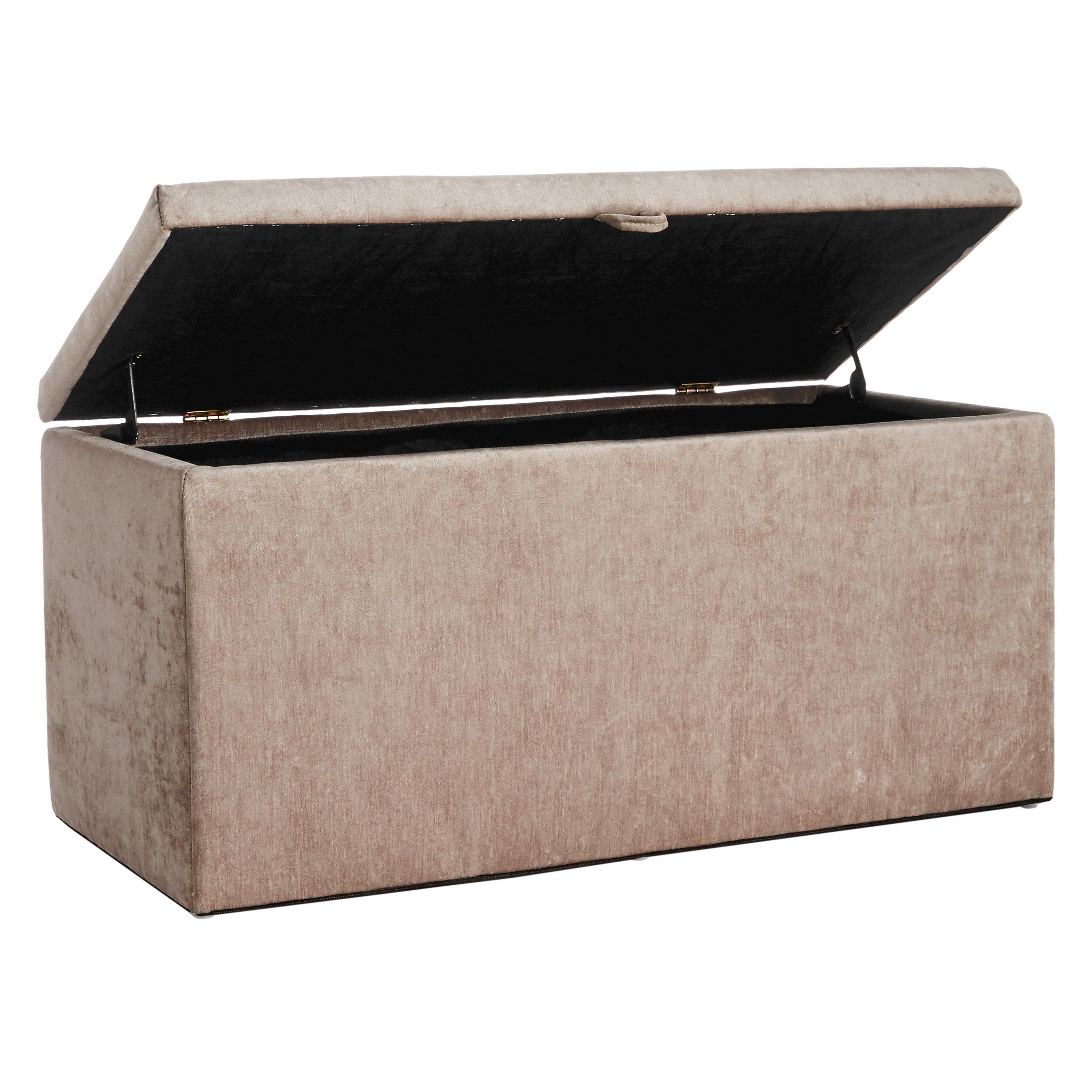 John Lewis Partners Emily Ottoman Blanket Box Mink