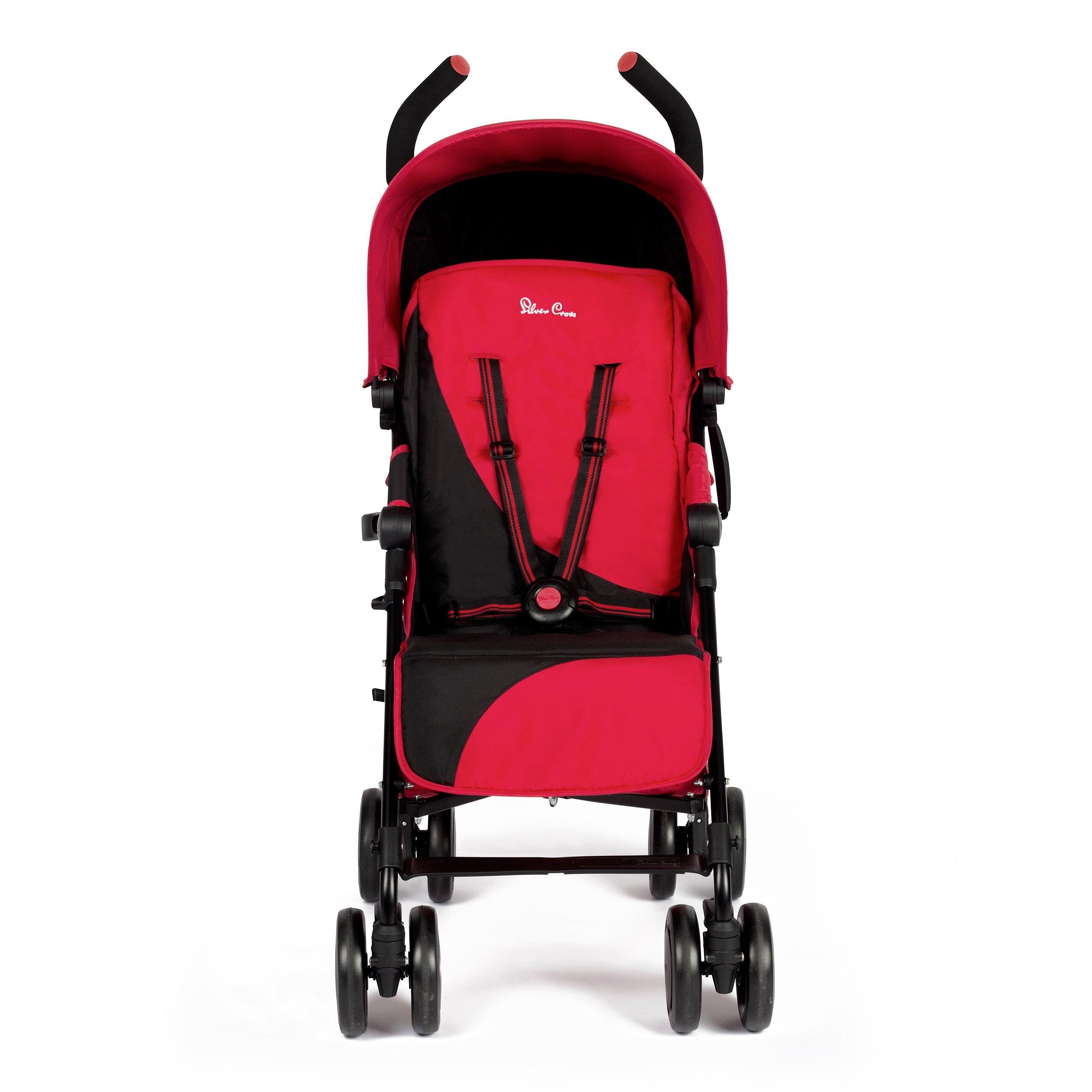 Red silver cross stroller online