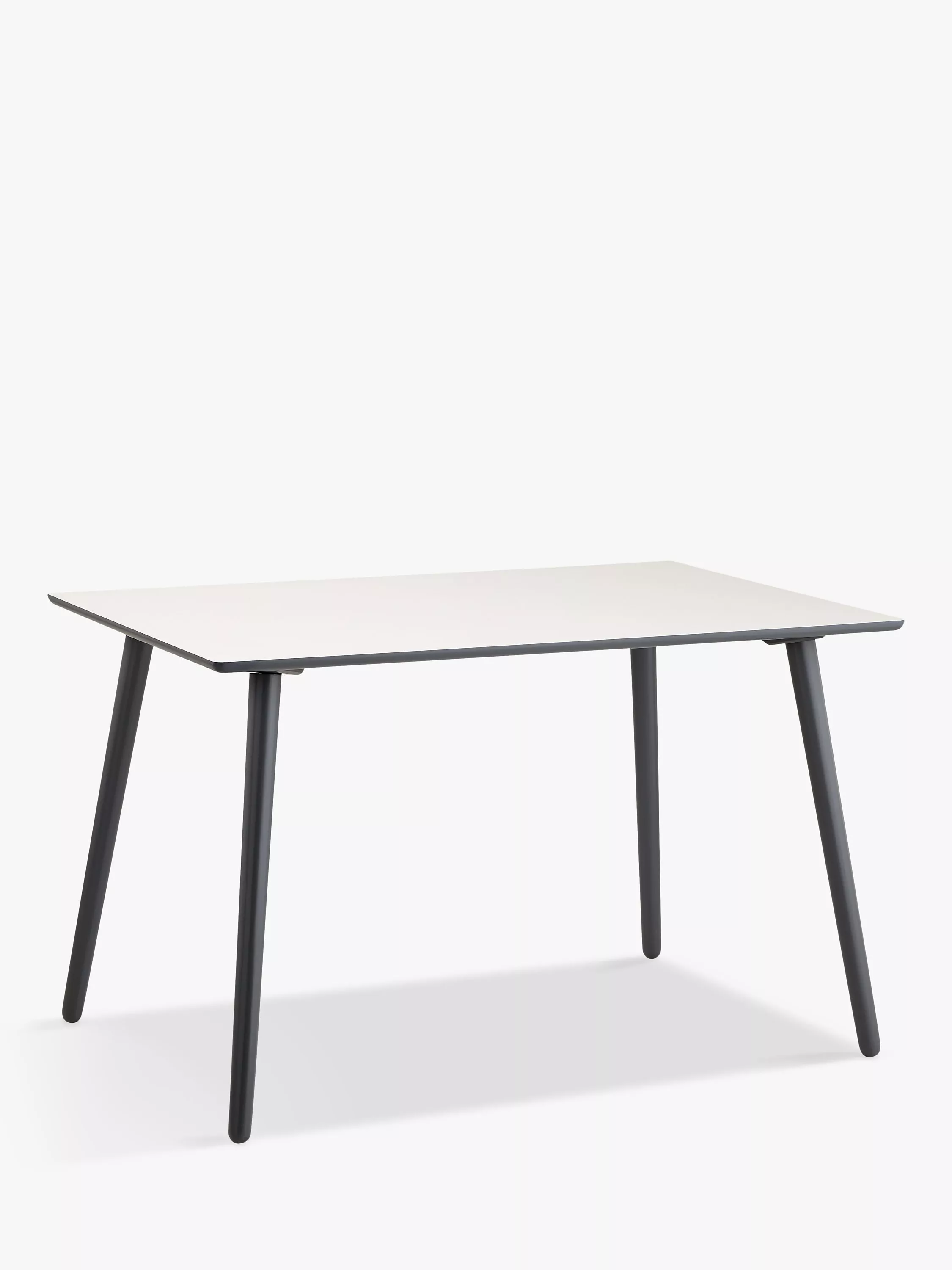 House by John Lewis Luna 4 Seater Laminate Dining Table White Grey