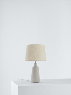 John Lewis Linney Concrete Table Lamp, Natural
