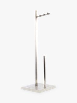 John Lewis White Marble Toilet Butler, White