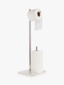 John Lewis White Marble Toilet Butler - view 2, White