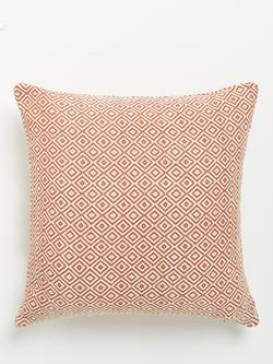 John Lewis Diamonds Cushion, Paprika