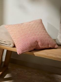 John Lewis Diamonds Cushion - view 2, Paprika
