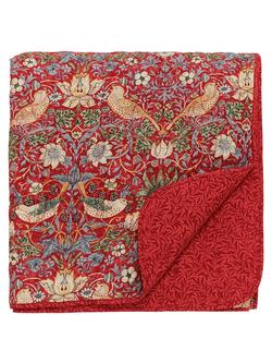 Morris & Co. Strawberry Thief Bedspread, Red