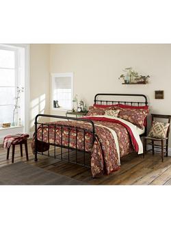 Morris & Co. Strawberry Thief Bedspread - view 2, Red