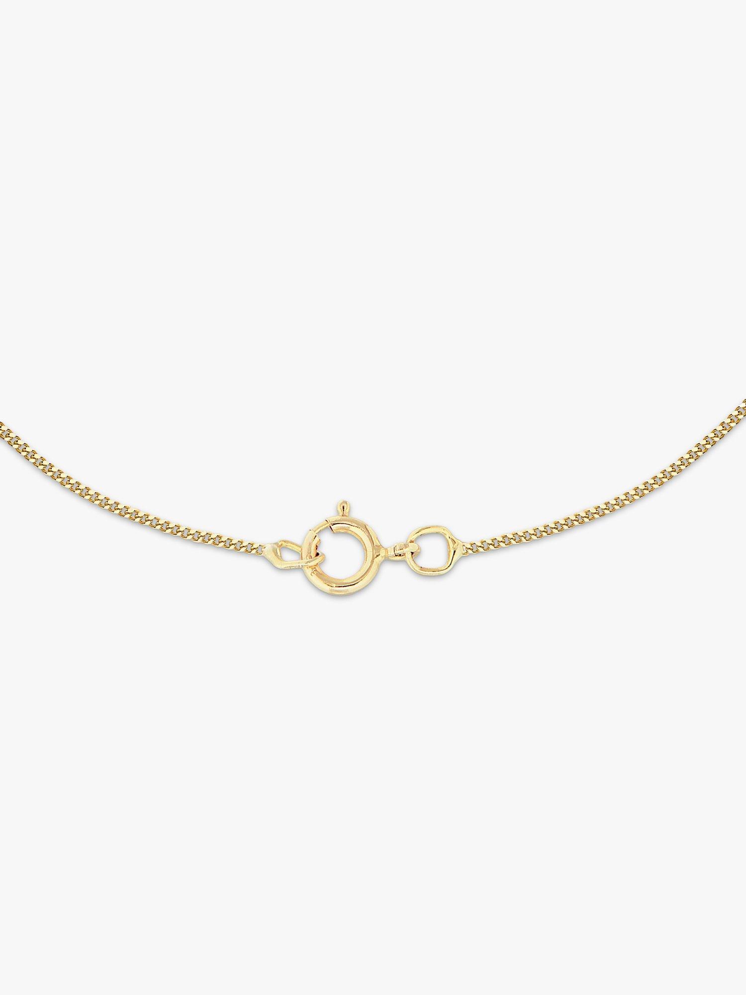 Product image 3 of 4, which shows IBB 9ct Gold Flower Heart Locket Pendant Necklace, Gold