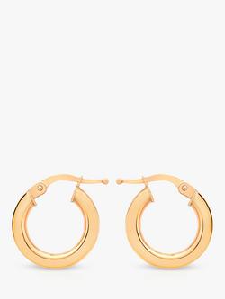 IBB 9ct Rose Gold Creole Earrings, Rose Gold, Rose Gold
