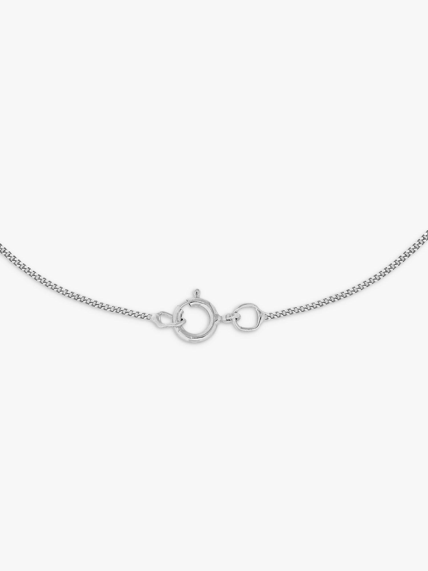 Product image 3 of 4, which shows IBB 9ct White Gold Cubic Zirconia Pendant, White