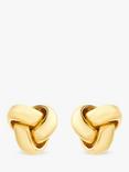 IBB 9ct Gold 8mm Knot Stud Earrings, Gold