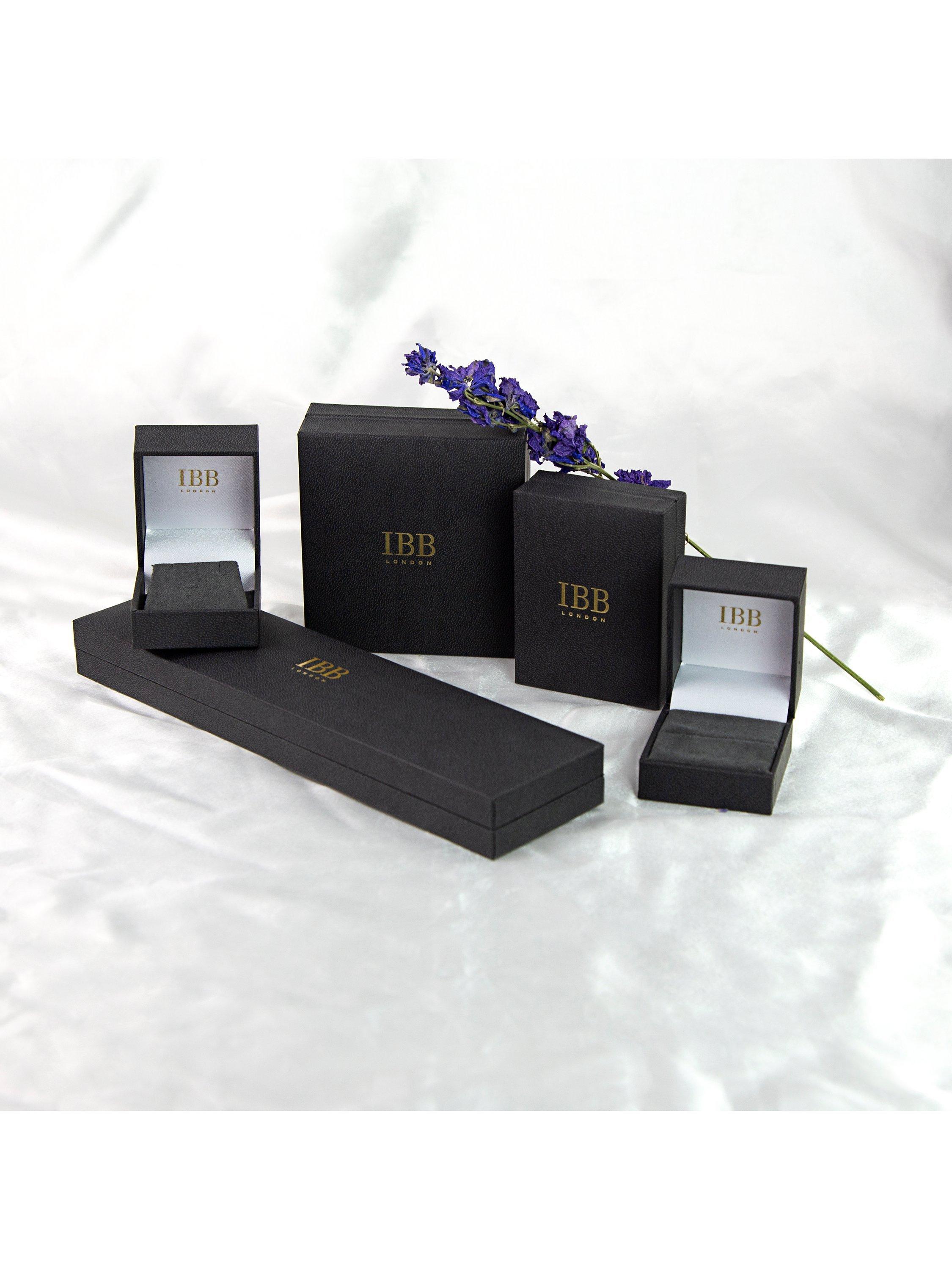 IBB 9ct Gold Polished Creole Earrings, Rose Gold