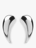 IBB 9ct White Gold Stud Earrings, White