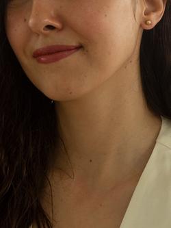 IBB 18ct Gold Ball Stud Earrings - view 2, Yellow Gold