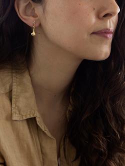 IBB 9ct Gold Bell Drop Earrings, Gold - view 2, Gold