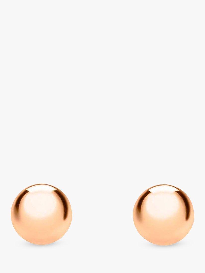 Dainty 9ct Rose Gold 5mm Polished Ball Stud Earrings CHILDREN popular & ADULTS