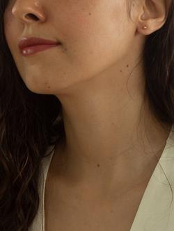 IBB 9ct Gold Ball Stud Earrings, Rose Gold - view 2, Rose Gold