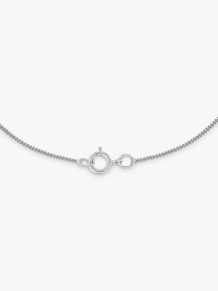 IBB 9ct White Gold Twisted Cubic Zirconia Cross Pendant, White Gold - view 2, White Gold