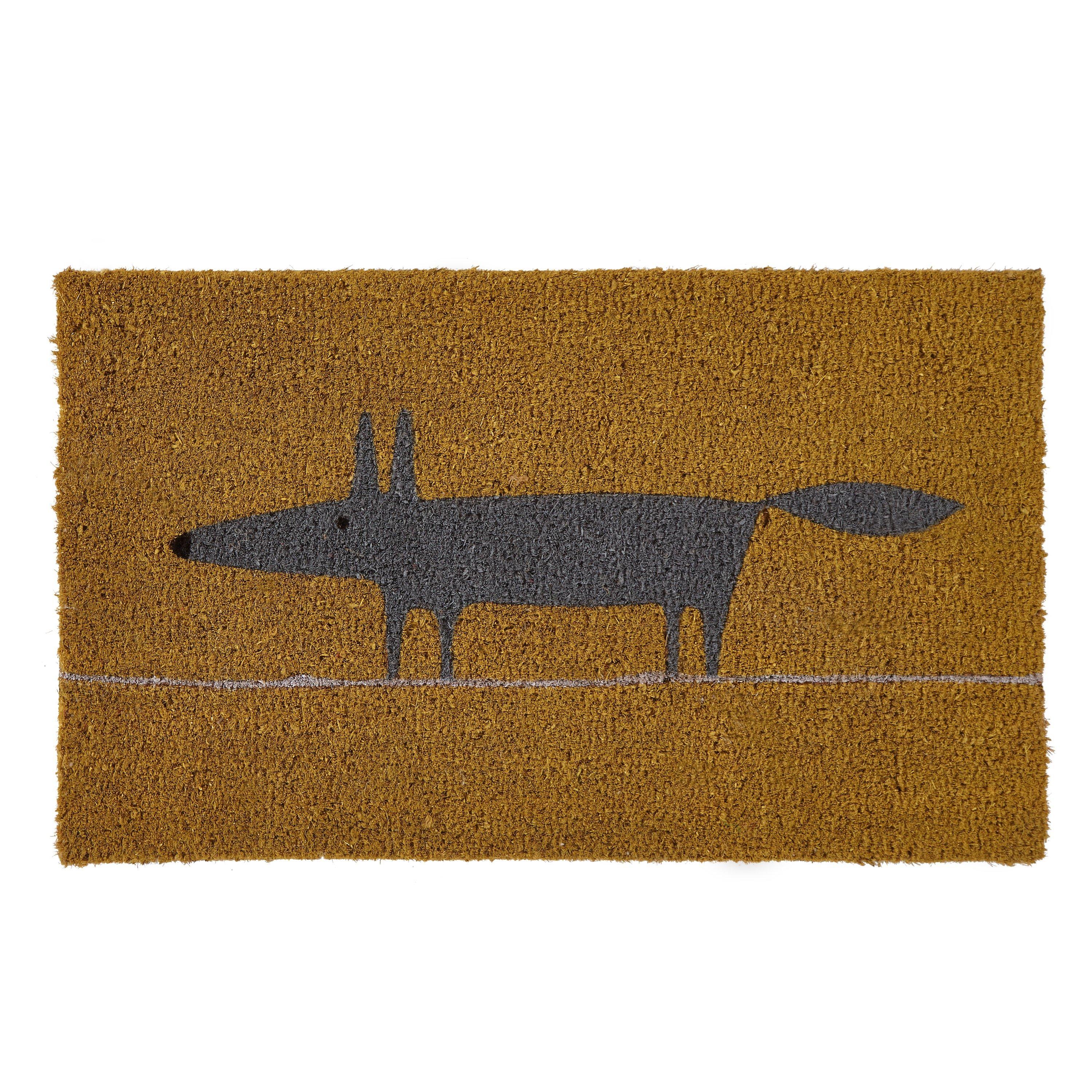 Scion Mr Fox Doormat, Yellow