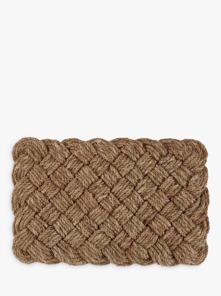 John Lewis Lovers Knot Door Mat Rug, Natural