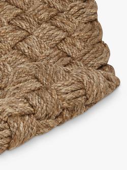 John Lewis Lovers Knot Door Mat Rug - view 2, Natural
