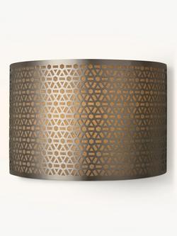 John Lewis Meena Wall Light, Brushed Steel