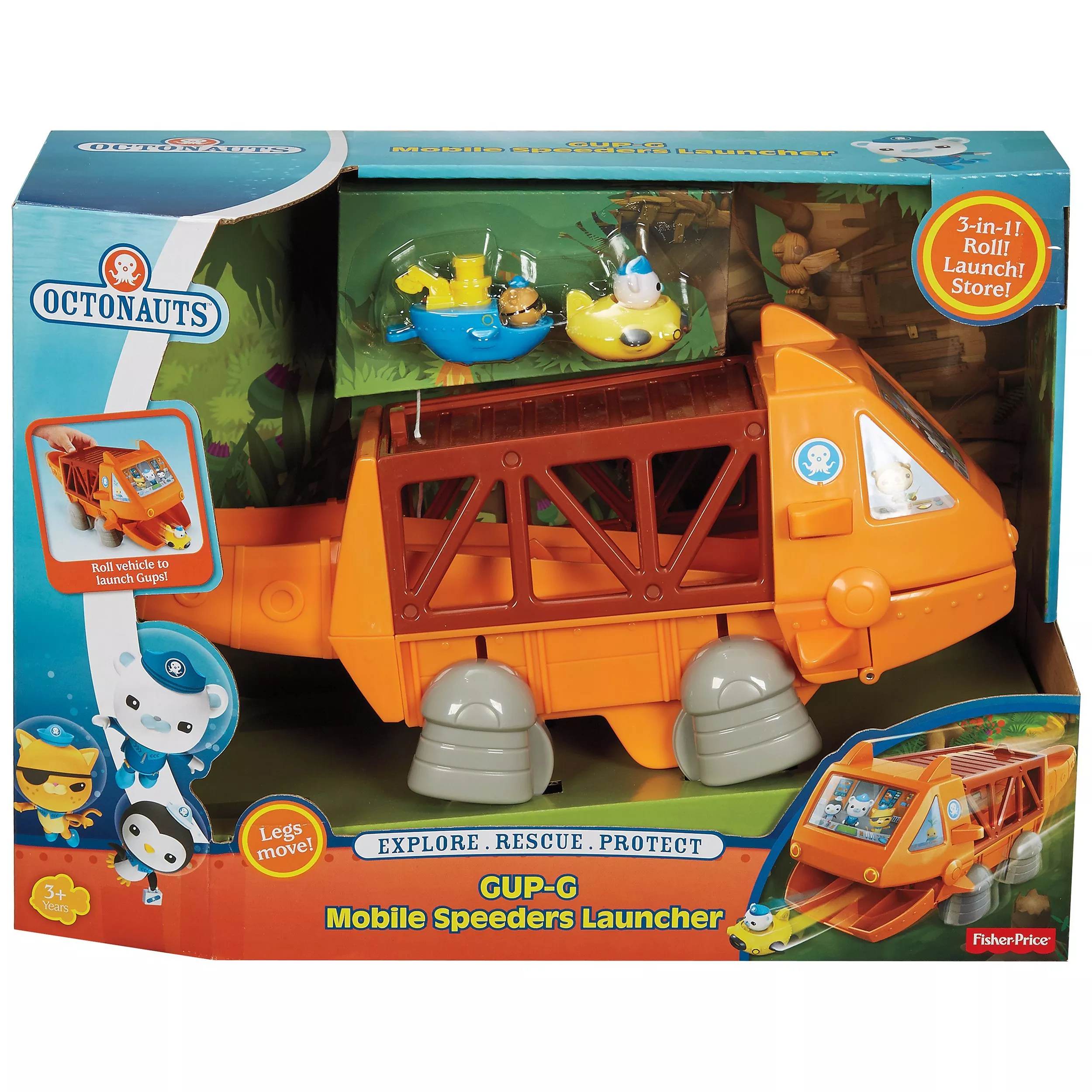 Fisher-Price Octonauts Gup G Mobile Speeders Launcher good Playset Brand New!