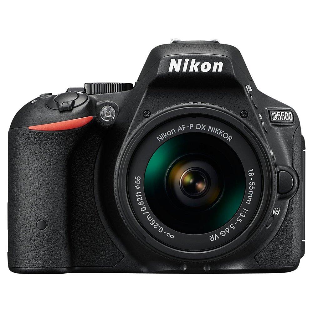 Nikon D5500 Digital SLR Camera, HD 1080p, 24.2MP, Wi-Fi, 3.2" Vari-angle LCD Screen With 18-55MM VR Lens