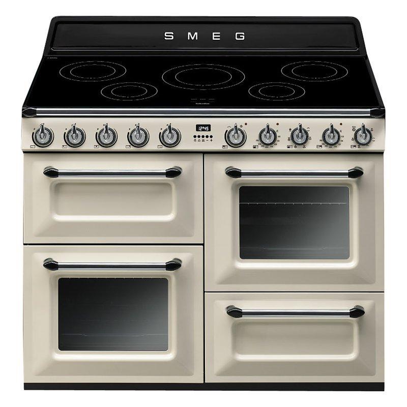 Smeg Victoria TR4110IP110cm Induction Range Cooker, Cream