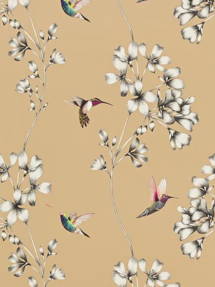 Harlequin Amazilia Wallpaper, Bronze, 111063