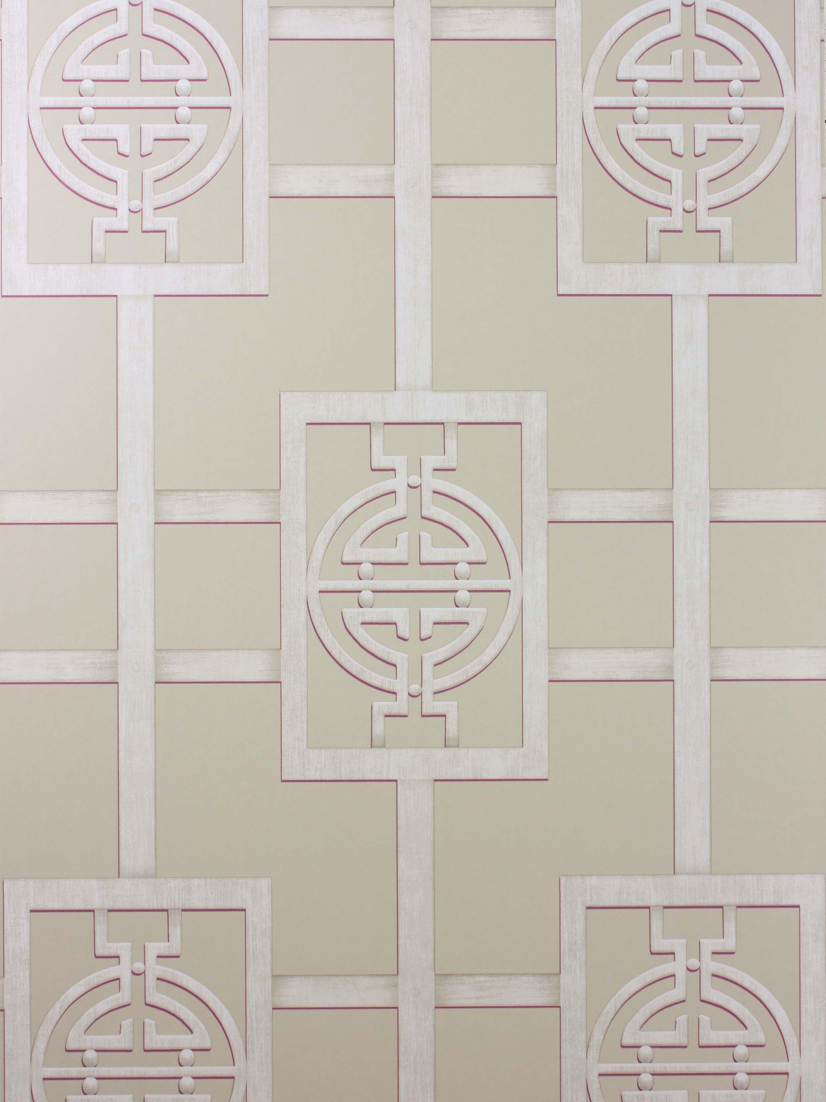Nina Campbell Sansui Wallpaper, Taupe, NCW4181-01