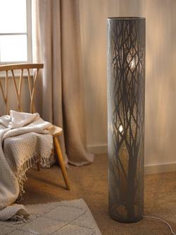 John Lewis Devon Floor Lamp - view 2, Taupe