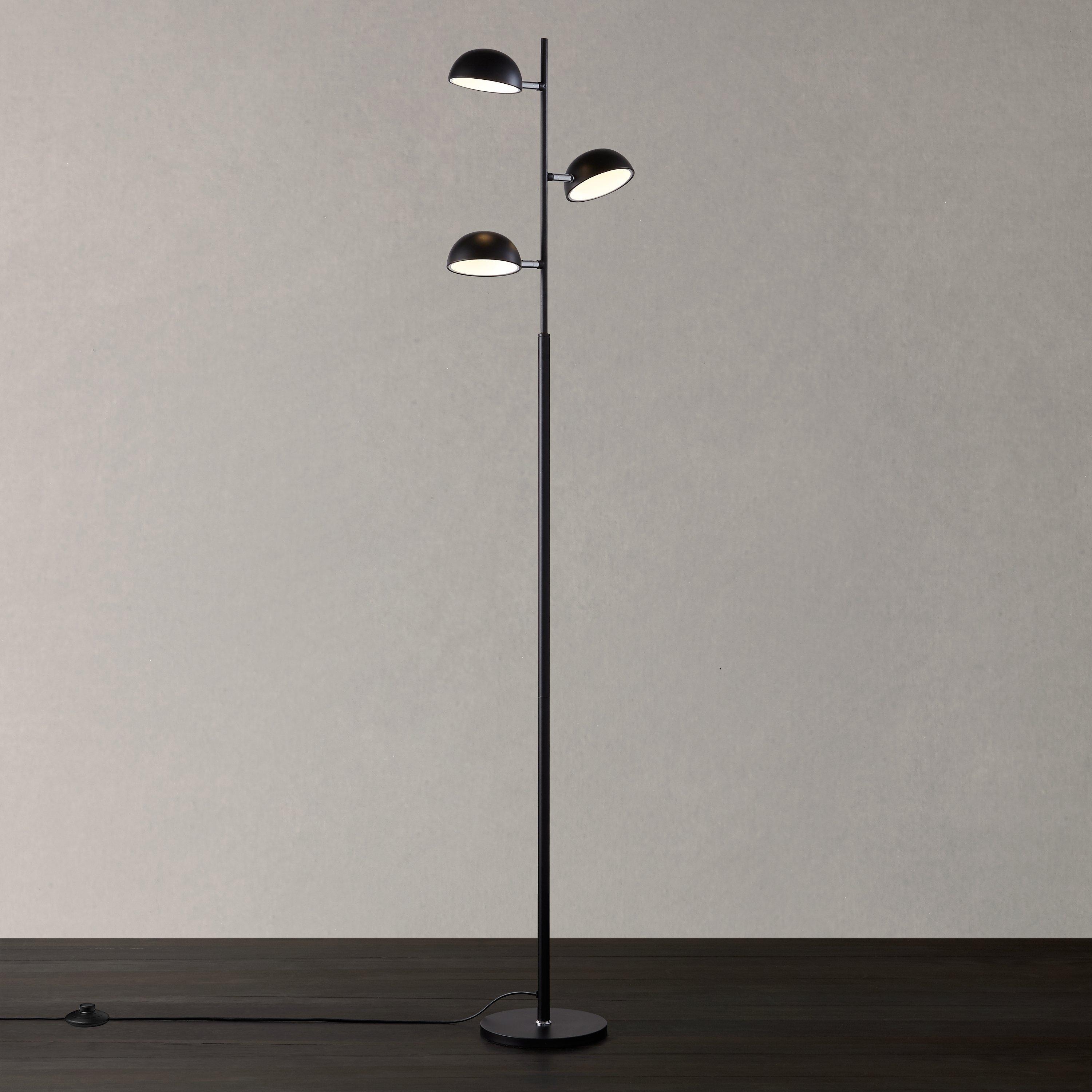 John Lewis & Partners Aylin LED Saucer Uplighter Floor Lamp, Black