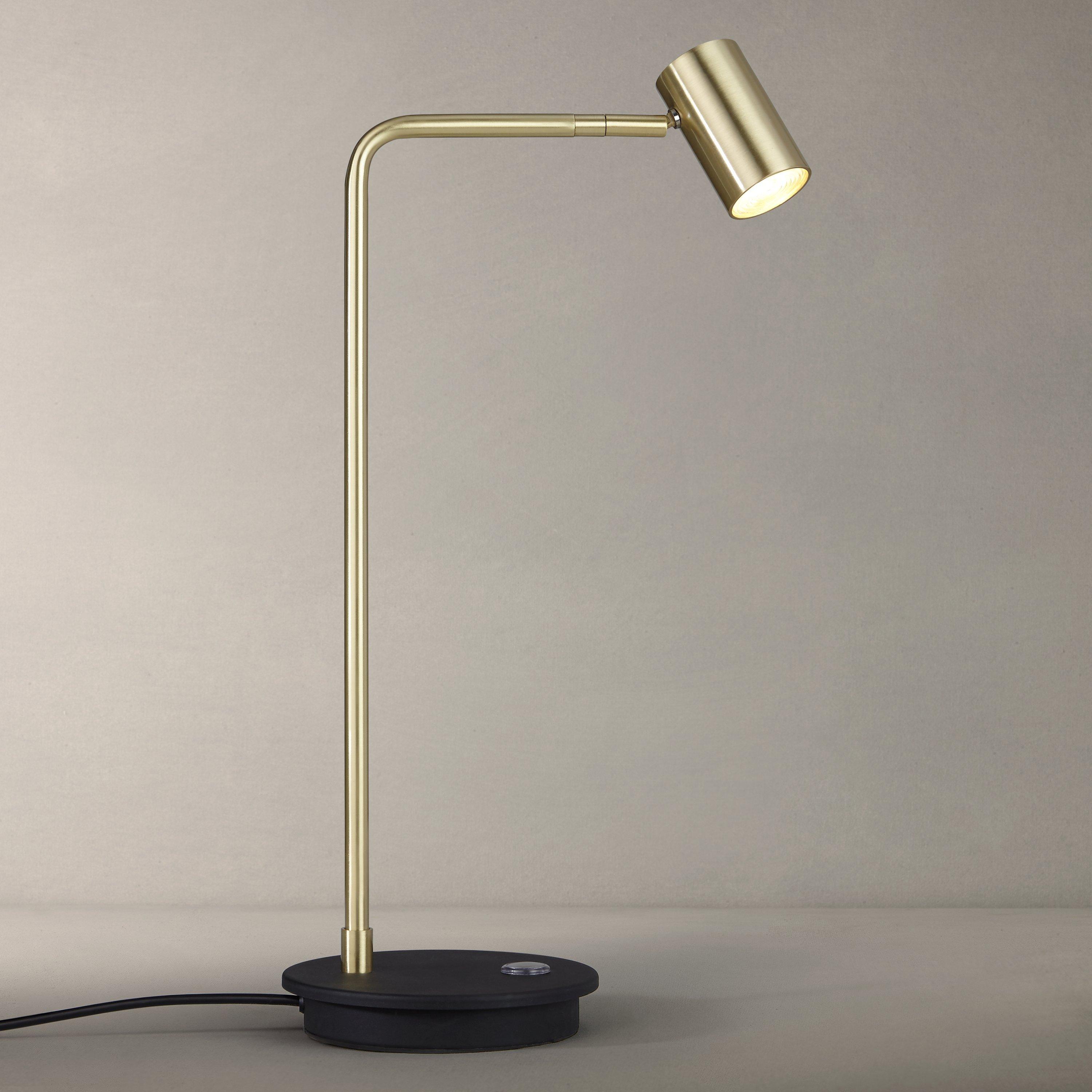 John Lewis & Partners Alpha LED Desk Lamp, Gold/Black