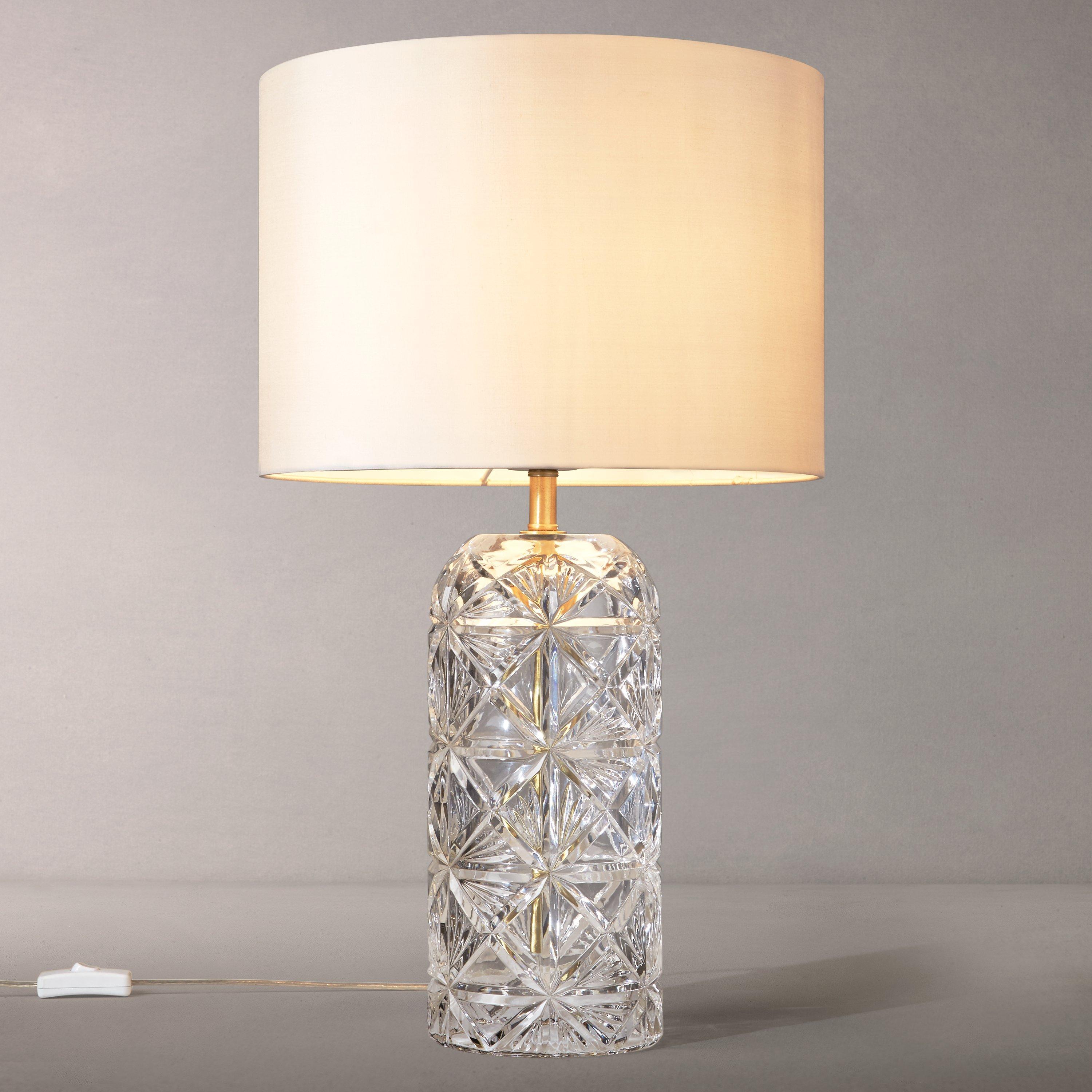 John Lewis & Partners Greta Table Lamp, Cut Crystal