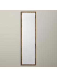 John Lewis Ivey Rectangular Mirror, 107 x 31cm, Brass