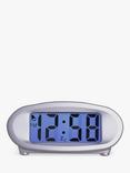 Acctim Eclipse Solar Dual Power Smartlite® Digital Alarm Clock, Silver