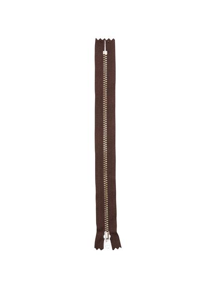 YKK Strong Metal Tooth Zip, Brown